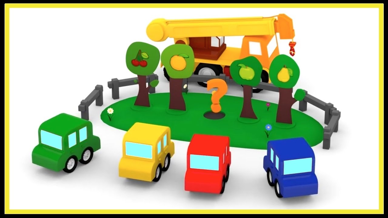 FRUIT FARM! - Cartoon Cars Cartoons - Kids funny Videos! - Learn Shapes and Colors