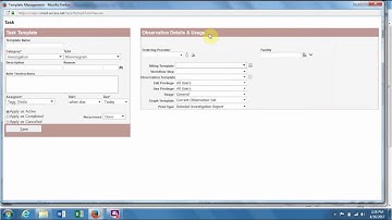 Creating Task Templates for Investigations in Med Access