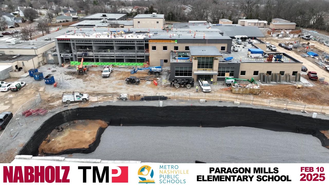MNPS Paragon Mills Elementary Aerial Feb 2025 YouTube