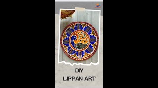 Peacock Lippan Art Wall Decor 😇 #shorts #lippanart #lippanmirrorart