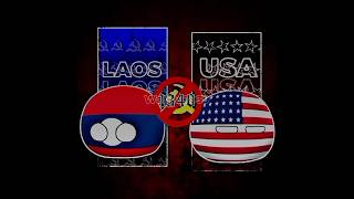 Laos 1964 | The Most Bombed Country | PalmTreePanic - Countryballs Edit #countryballs #edit #shorts