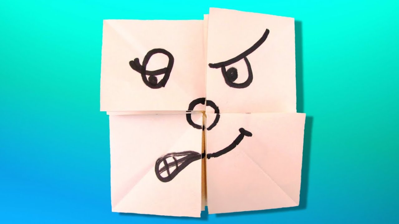 Origami : 🎭 Masque à plusieurs visages. C'est rigolo !