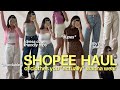 SHOPEE TRY ON HAUL OF CLOTHING YOU *ACTUALLY* WANNA WEAR (basics, dress code friendly, affordable)