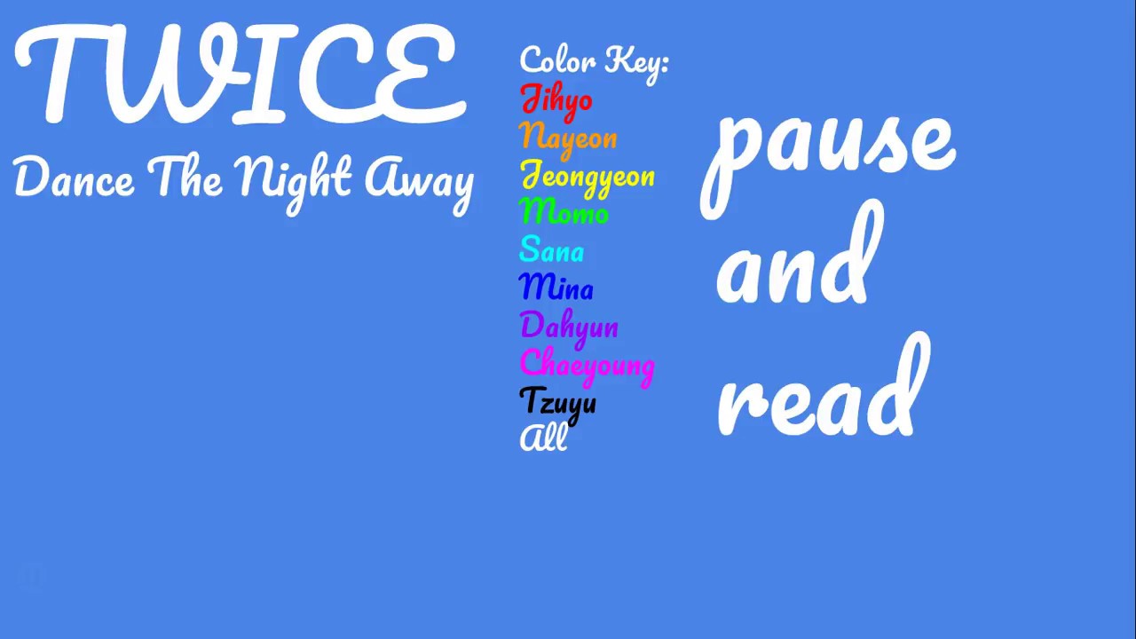 TWICE - Dance The Night Away (English Lyrics) - YouTube