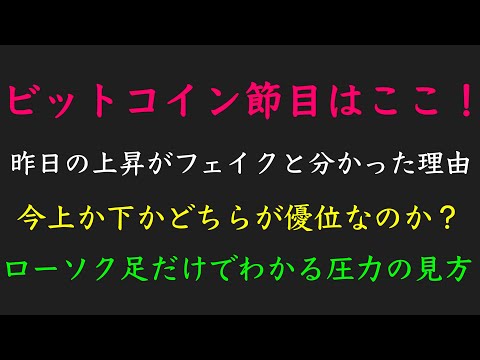 11/3ビットコイン節目明確に。上がるシナリオと下がるシナリオの解説
