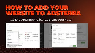 How To Connect Your Website To Adsterrahow To Create Adsterra Ads For Blogger Adsterra Ads Setup
