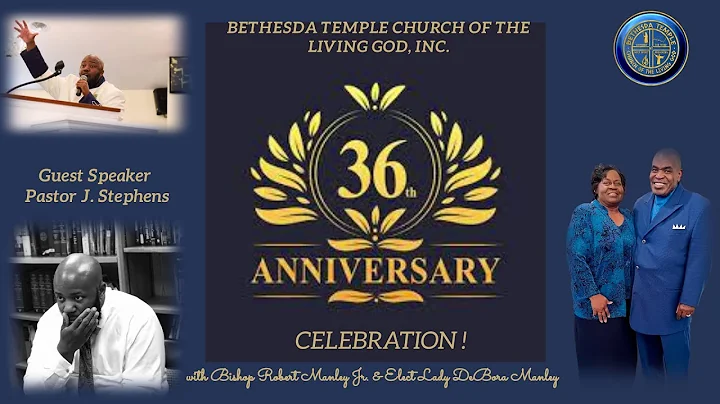 Bishop Robert Manley Jr. and Elect Lady DeBora Manley 36th Church Anniversary