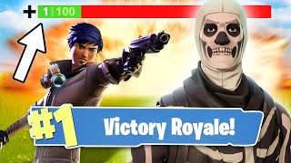 HOW TO WIN WITH 1 HP! (Fortnite: Battle Royale)