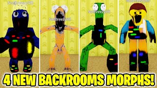 How to get ALL 4 NEW BACKROOMS MORPHS in Backrooms Morphs (ROBLOX)