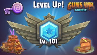 Level Up 101 Battle & Rewards  GUNS UP! Mobile