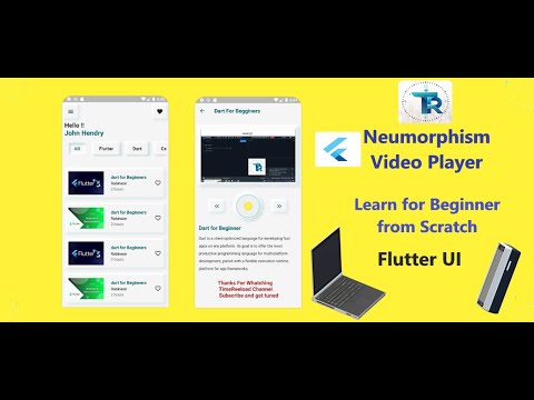 How to Make Neumorphism Video Player  #Neumorphism tutorial