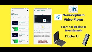 How to Make Neumorphism Video Player  #Neumorphism tutorial screenshot 5