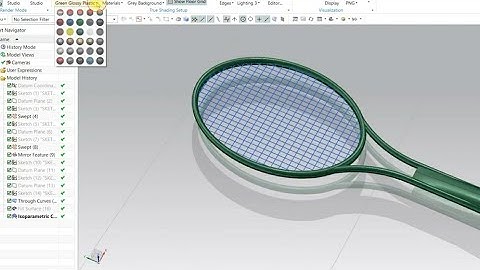 Badminton in Siemens NX 12 isoparametric curve