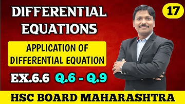 Differential Equations Ex.6.6 Part 17 | 12th Maths-II New Syllabus 2020 Maharashtra | Dinesh Sir