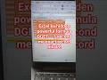 Excel DGET Formula Explained | Database Formula with Example (Hindi)#skillprotech_360 #excel #shorts