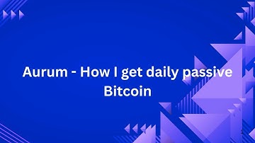 Aurum Foundation  Zeus Bot Passive Crypto Bitcoin Income