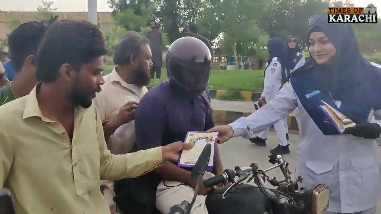 Дорожная полиция Карачи запускает информационную кампанию E-Challan | Проект «Спасите город» | Ка...