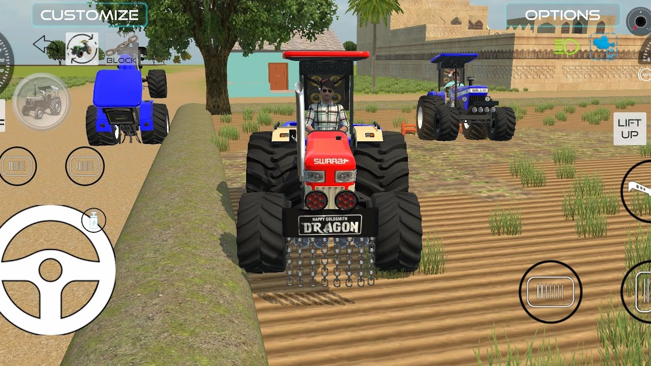 || SWARAJ AND SONALIKA AND ROTAVETAR AND SIMULATOR FARMING GAME 