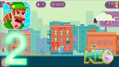 Bowmasters: Gameplay Walkthrough Part 2 - The Birds And Me (iOS, Android)