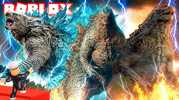 GODZILLA 2021 vs GODZILLA 2019 vs GODZILLA 2014 in ROBLOX