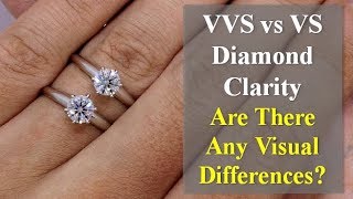 VVS versus VS Diamond Engagement Ring – Hand Comparison