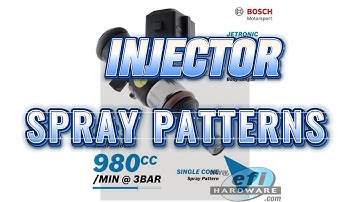 EFI Hardware - Fuel Injector Spray Patterns #performancecars #enginetuning  #diyefi #carpart