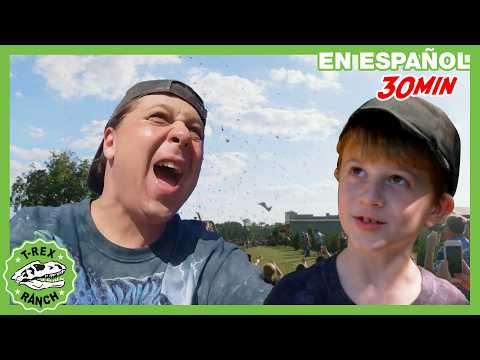 ¡Diversión de Halloween en la Granja de Calabazas con Dinosaurios! | 🦖 T-Rex Rancho