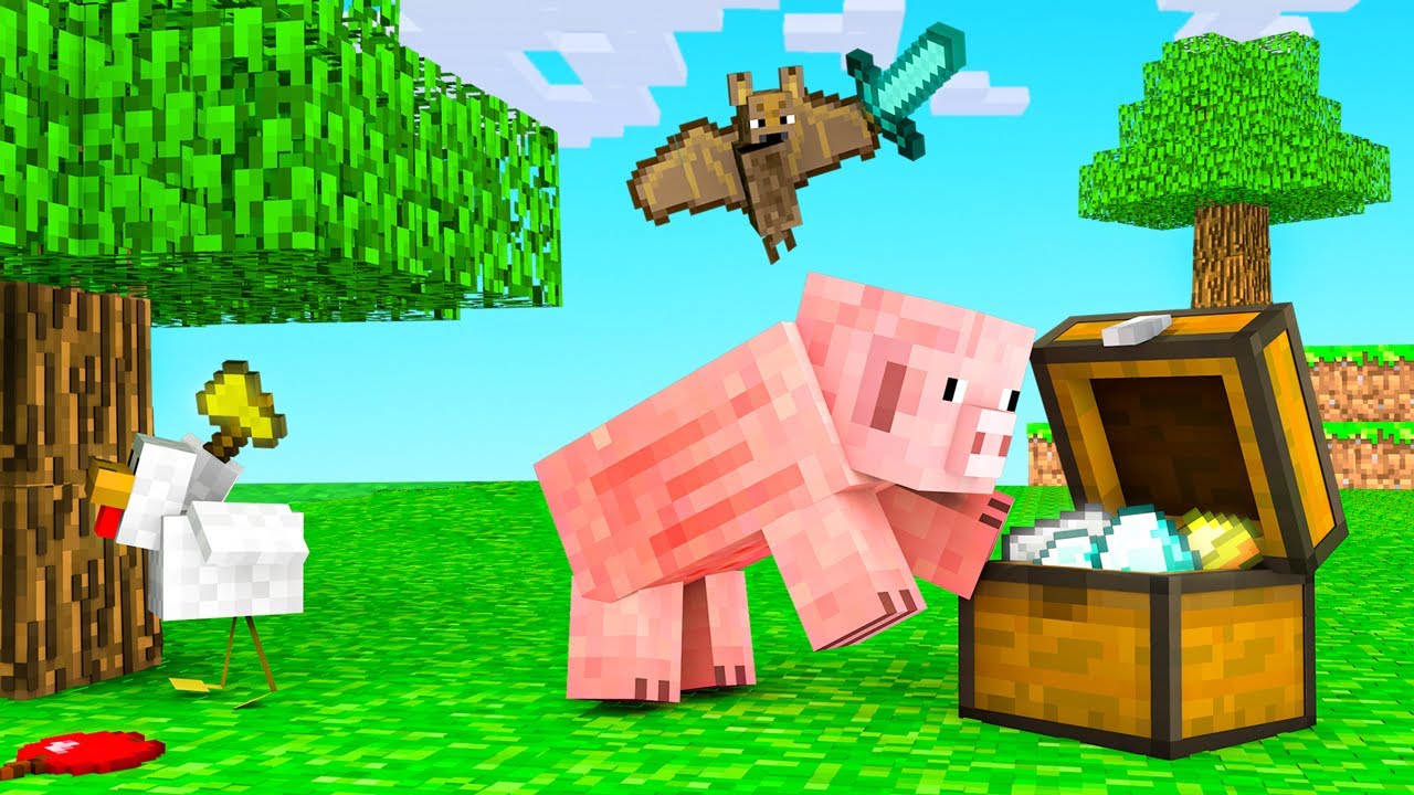 MINECRAFT But We're Playing as ANIMALS! MINECRAFT But We're Playing as ANIMALS! #1