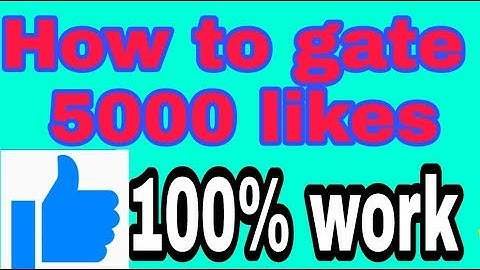 How to gate 5k like easily with out apps / fb likes/easilys gate likes this video is only for educat