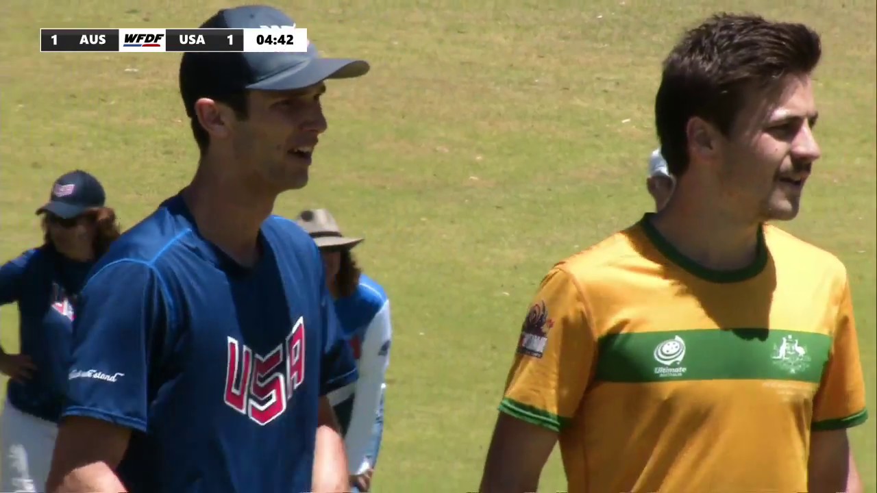WFDF World Under 24 Ultimate Championship: SEMI FINAL: USA vs Australia - Men's