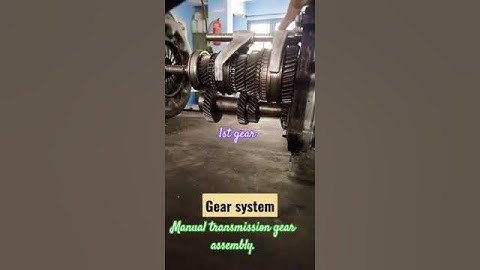 Manual transmission gear box assembly. 3D animation video working process #gear #trending #technical