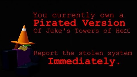 I made a JToH anti piracy screen