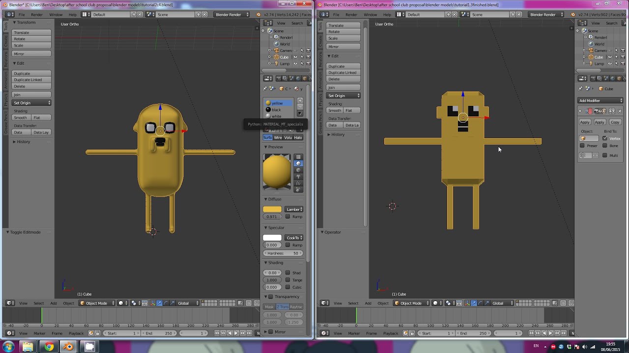 3d to 2d blender