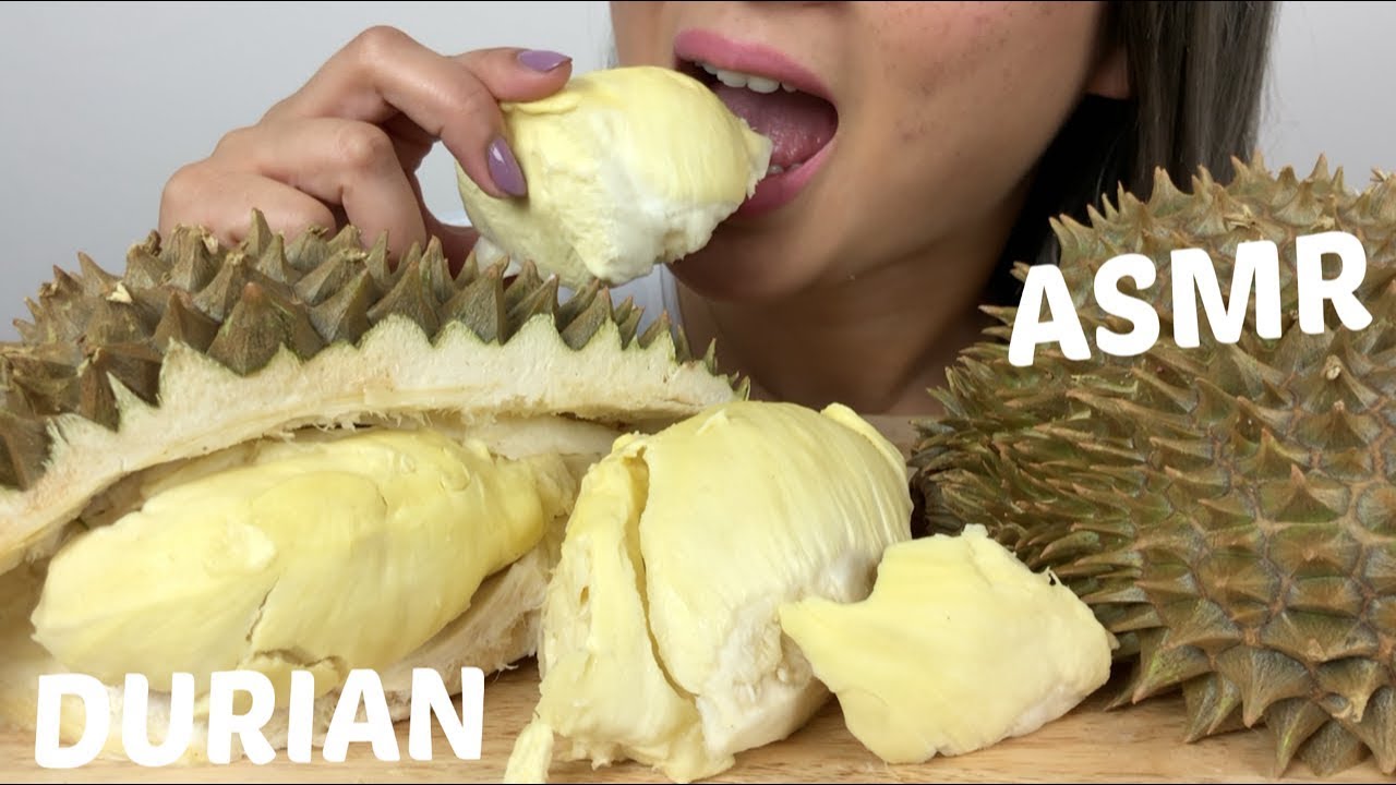 DURIAN FRUIT | ASMR *Soft Crunchy Eating Sounds | N.E Let's Eat