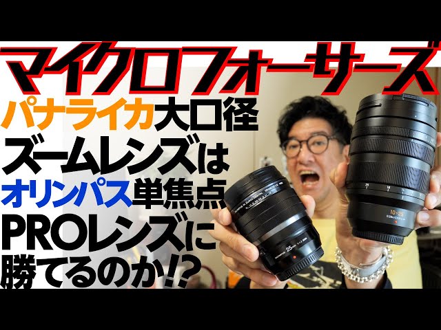 Micro Four Thirds Panasonic Leica large aperture zoom lens vs