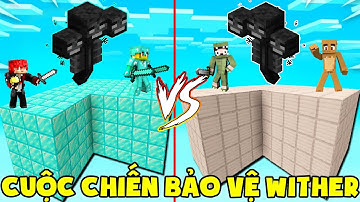 MINI GAME : CUỘC CHIẾN BẢO VỆ WITHER ** NOOB NÂNG CẤP ĐỒ MAX VIP GIÚP CHIẾN THẮNG ĐƠN GIẢN ??