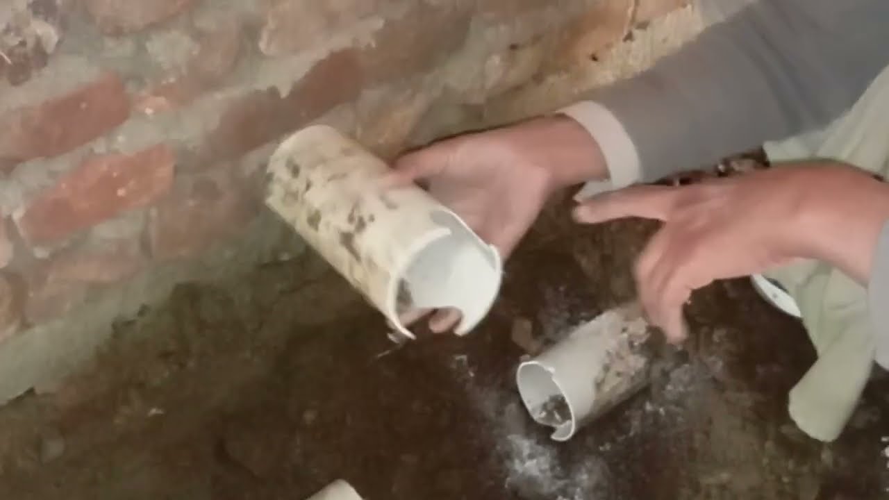 PVC main line me tota Huwa pipe sheeh karny ka treka 
