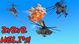 INSANE 2v2v2 Helicopter PVP!