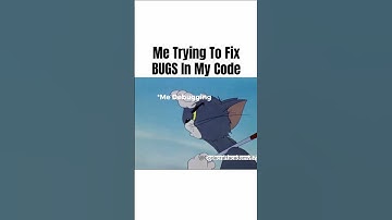 Me trying to fix Bugs in my Code😂 😂#funny #codingmemes #bug  #software #memes