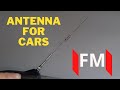 How to make  antenna for cars   radio antenna car  simple fm