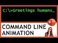 Command Line with Blinking Cursor Animation Effect in PowerPoint | Green and Black Computer Console