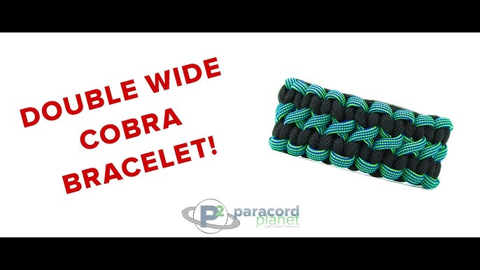 Wide Cobra Paracord Bracelet - working man • KnotSense