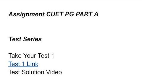 CUET PG PART A II Test 1 ll Everyone give Test Freely ll Check your Score ll #cuetpgparta#cuetpgexam