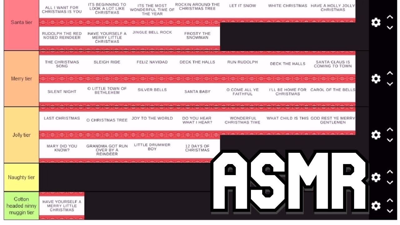 ASMR Christmas Song Tier List Yeti Whispering YouTube asmr-christmas-song-tier-list-yeti-whispering-youtube