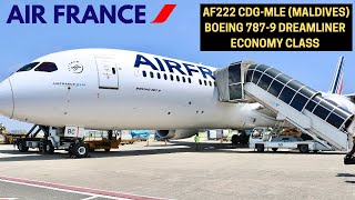 AIR FRANCE AF222 PARIS CDG ✈ MALÉ MLE MALDIVES (BOEING 787-9 DREAMLINER ECONOMY) FLIGHT REPORT #21