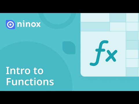 Intro to Functions | Basics #8 | Ninox Tutorials
