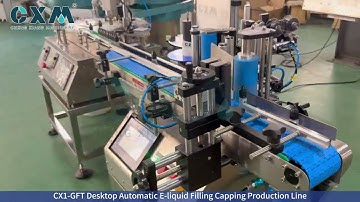 Ideal for E-liquid, CBD Oil , CX1 GFT Desktop Automatic E liquid Filling Capping machine