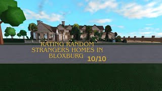 Rating Random Strangers Homes in Bloxburg 