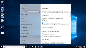 How to turn on or turn off narrator (voice assistant) in Windows 10