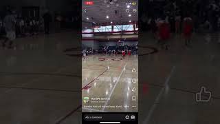 Voiceover Brandon Ash miss the Layup Kendrick woods Follow it up with a three point Ball 